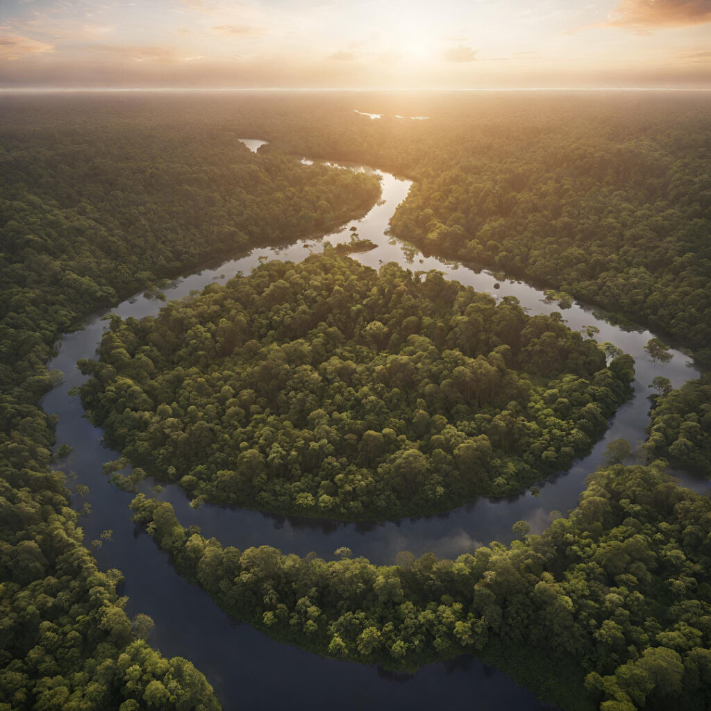 floresta amazônica vista de cima