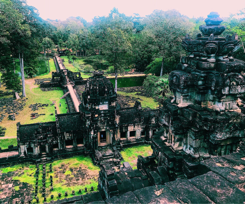 vista aérea da cidade de Angkor Wat