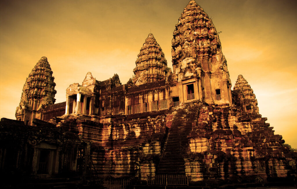 Castelo de Pedra de Angkor Wat