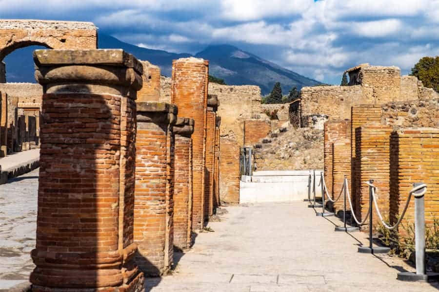 ruinas da cidade de Pompeia 