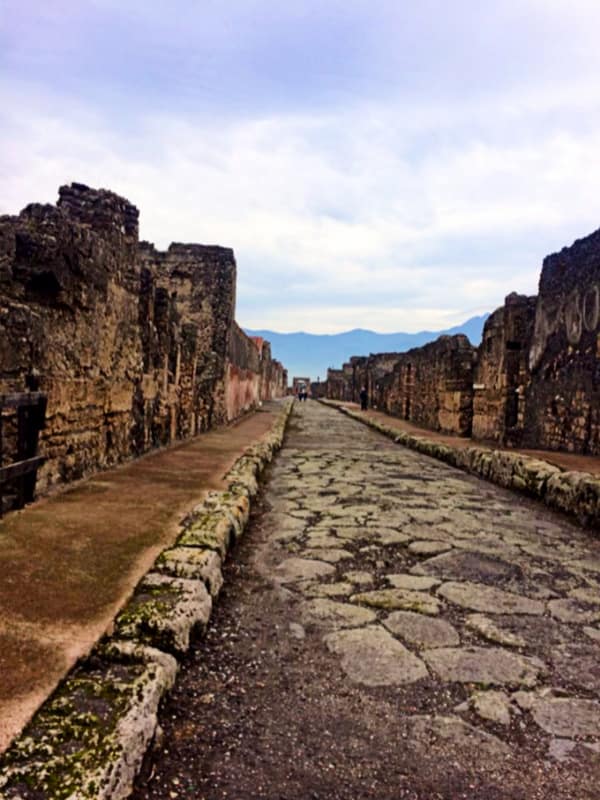 ruinas da cidade de Pompeia